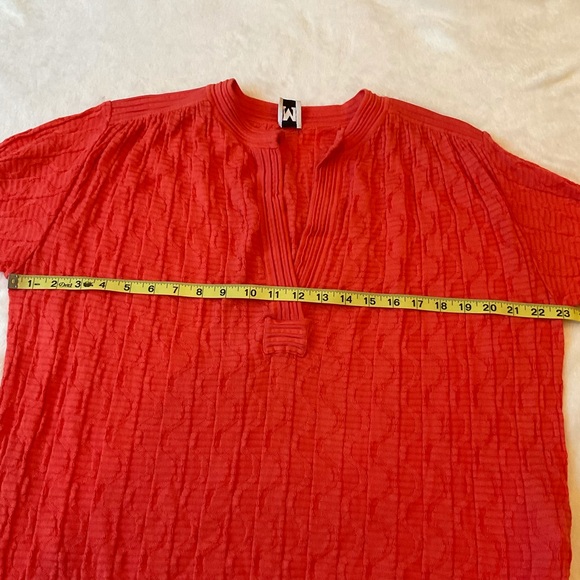Missoni Vibrant Orange Short Sleeve Top Medium - Picture 9 of 14
